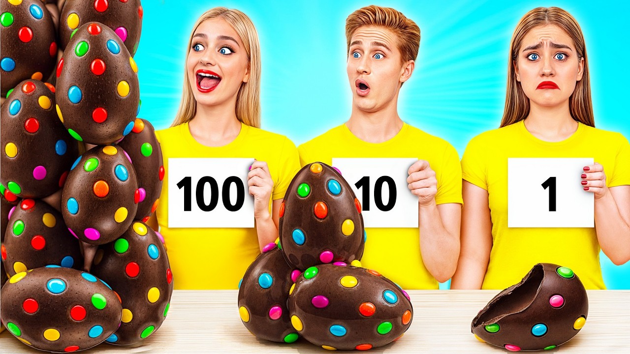 1, 10 или 100 Слоев еды Челлендж | Смешные Моменты от Multi DO Joy