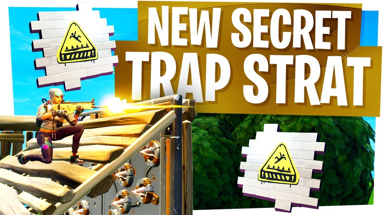 My New Secret Trap Strategy - Fortnite Easy Trap Kills