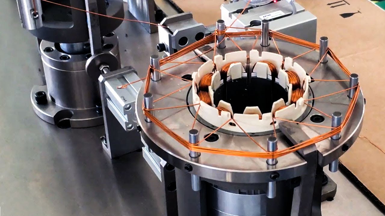 Automatic BLDC motor stator needle winding machine-stator coil winding process