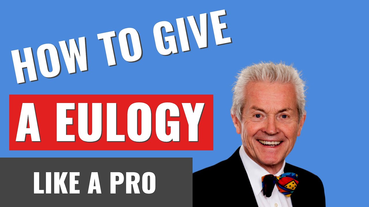 How to give a Eulogy. Complete eulogy tutorial. What to do at the funeral.
