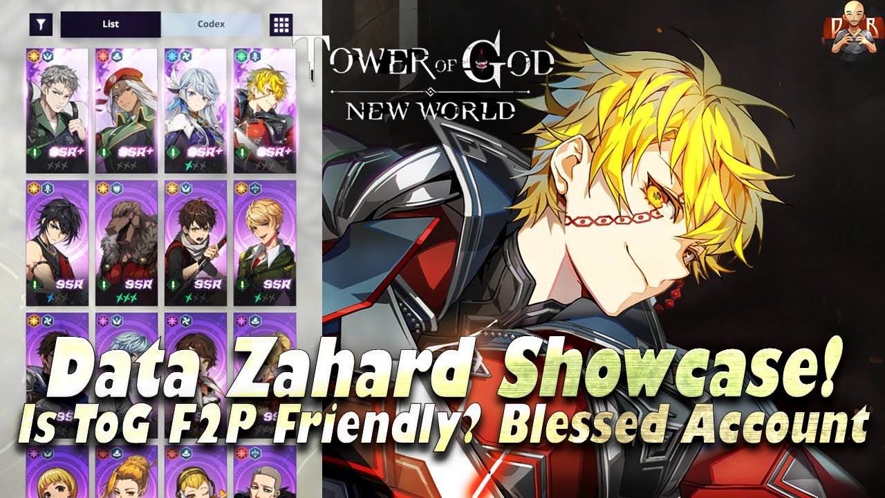 [Tower Of God: New World] - Data Zahard Showcase! Incredible unit that fits in ANY team!