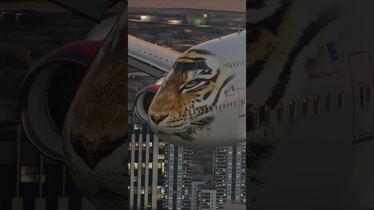 Boeing 747 with tiger livery#boeing747 #aviation #boeing #airplane