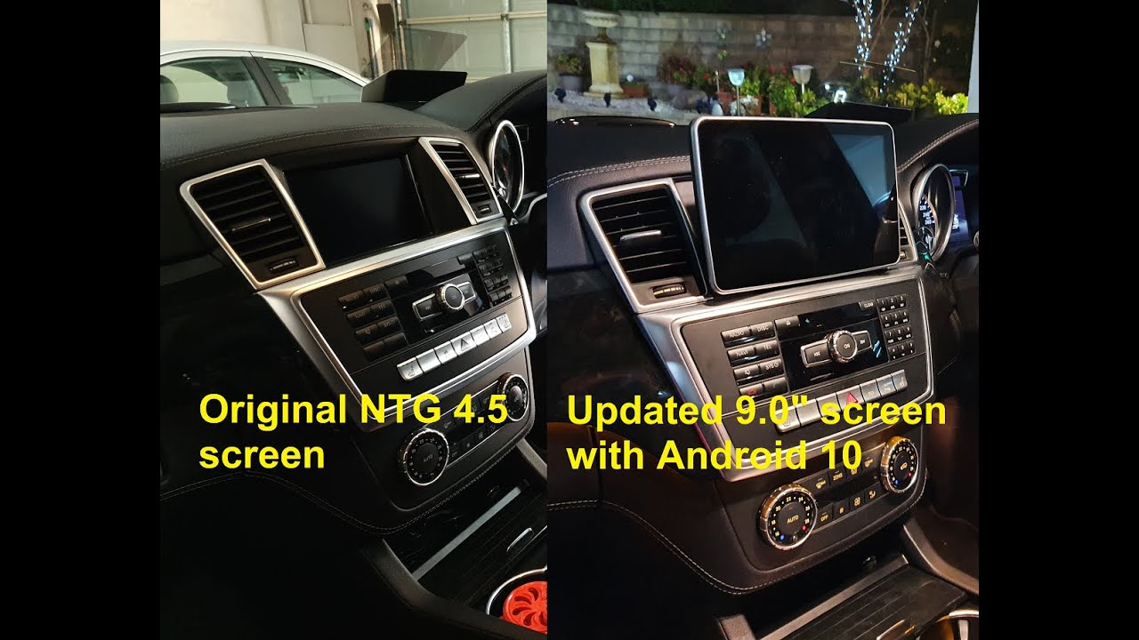 Установка Android-экрана Mercedes-Benz ML350 W166