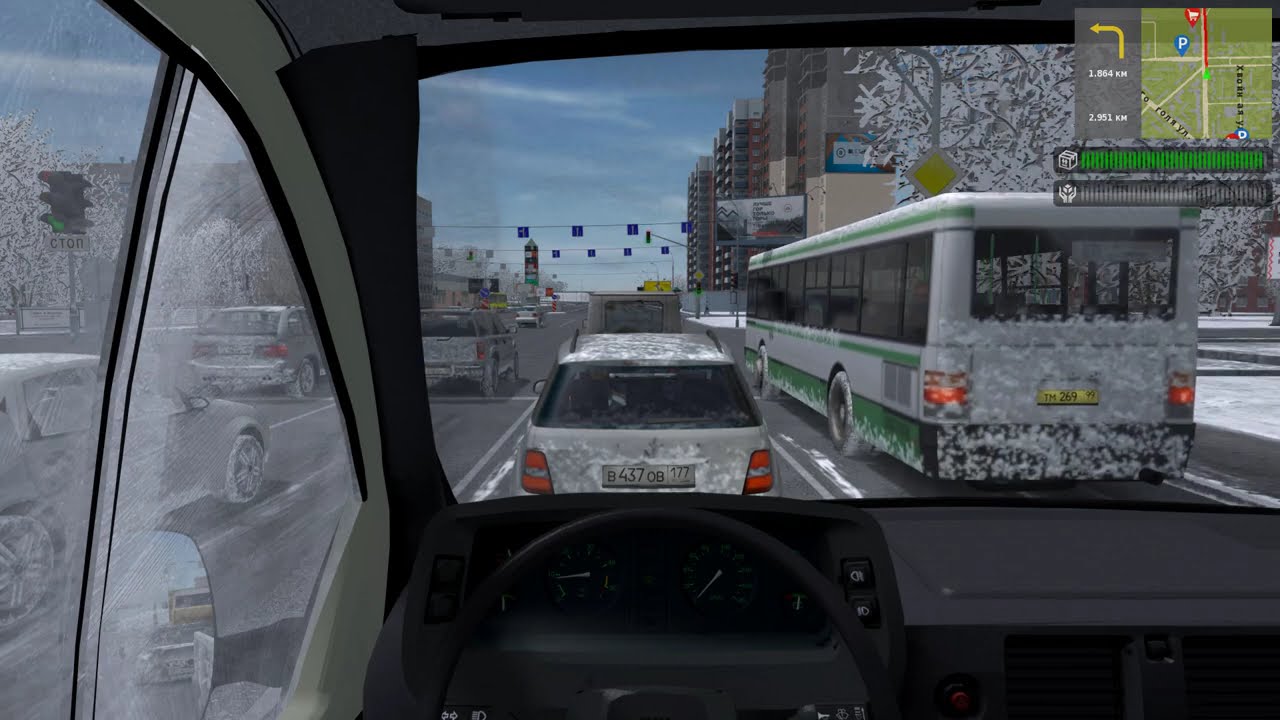 Один час из рабочего дня газелиста | City Car Driving