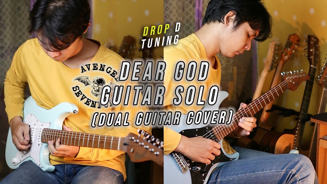 Avenged Sevenfold - Dear God Guitar Solo + TAB (DROP D TUNING)