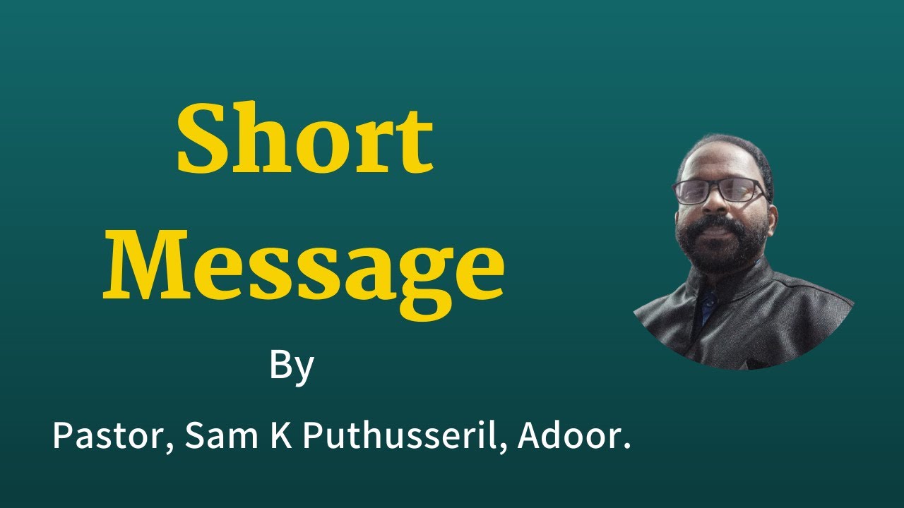 A Short Malayalam Morning Devotion