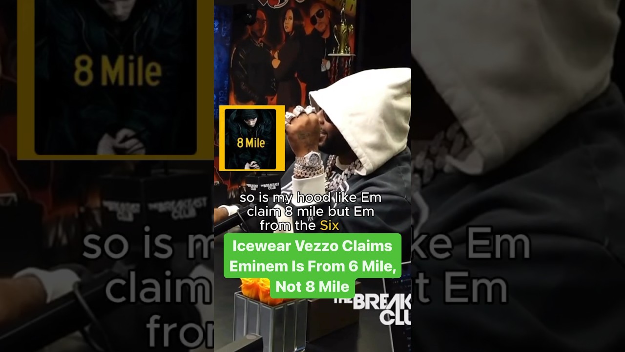 Icewear Vezzo Claims Eminem Is From 6 Mile, Not 8 Mile