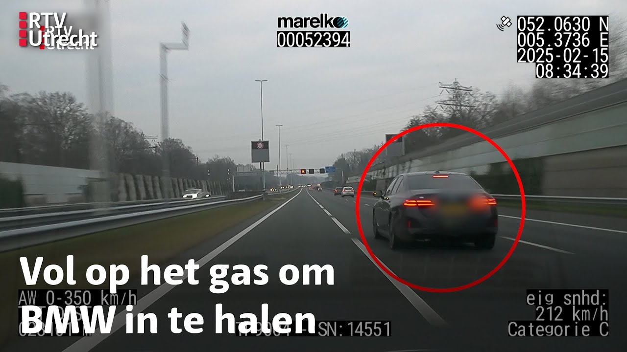 Verkeerspolitie moet 200+ rijden om elektrische BMW aan de kant te zetten | RTV Utrecht
