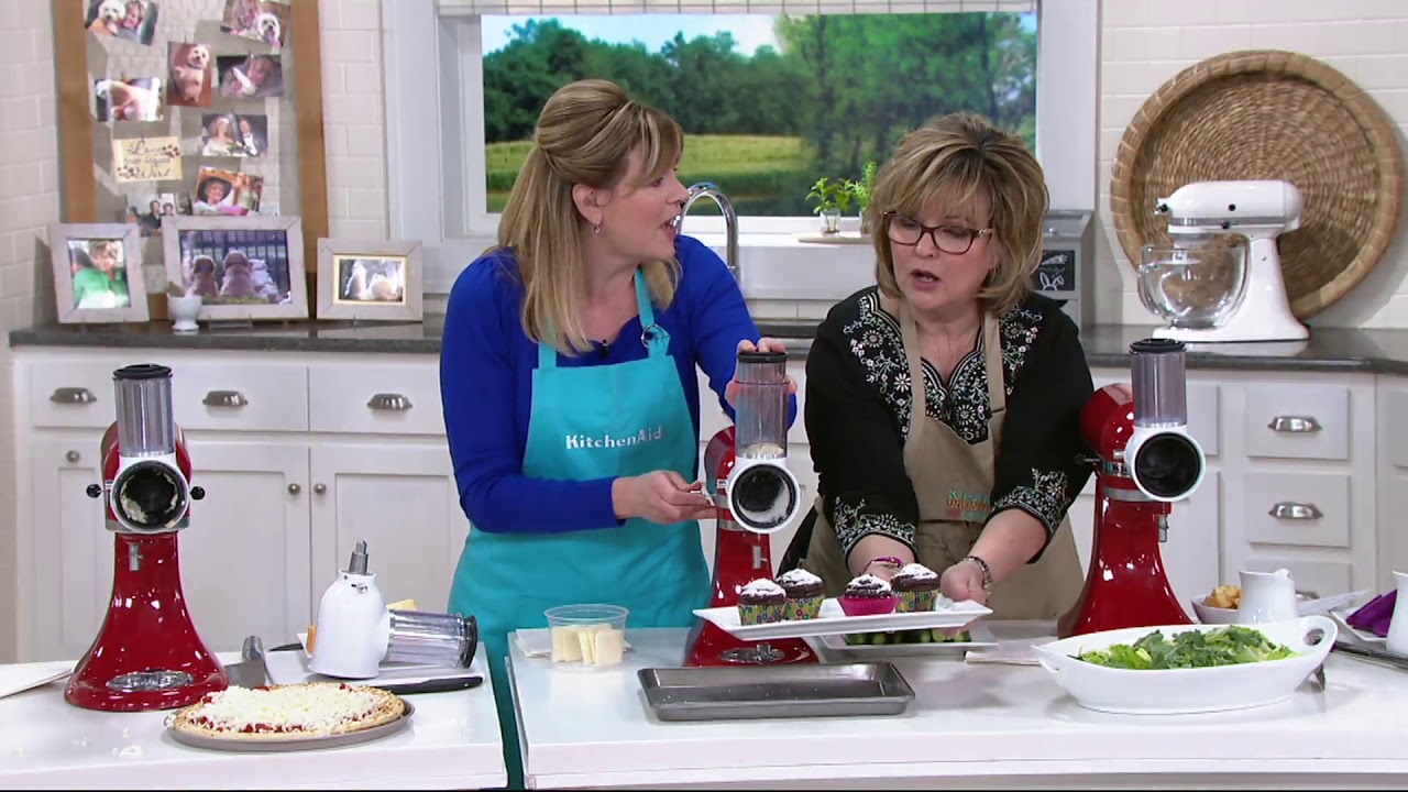 KitchenAid Fresh Prep Stand Mixer Attachment with Extra Blade on QVC