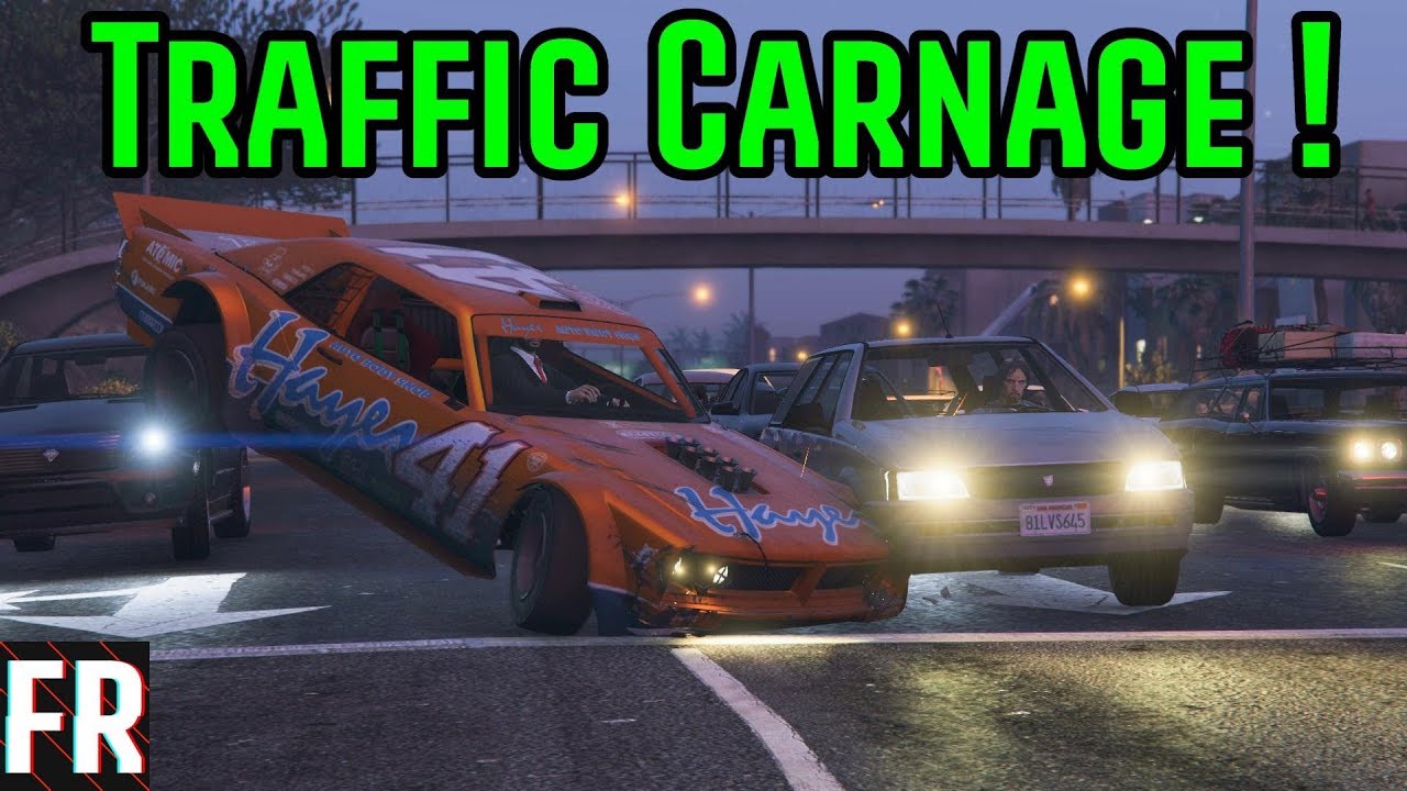 Gta 5 Challenge - Traffic Carnage !