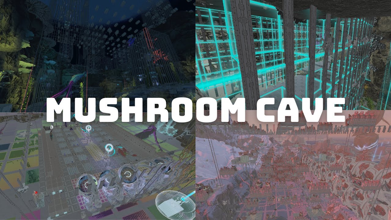 Mushroom Cave Base tour | Ark Survival Ascended Small Tribes PC