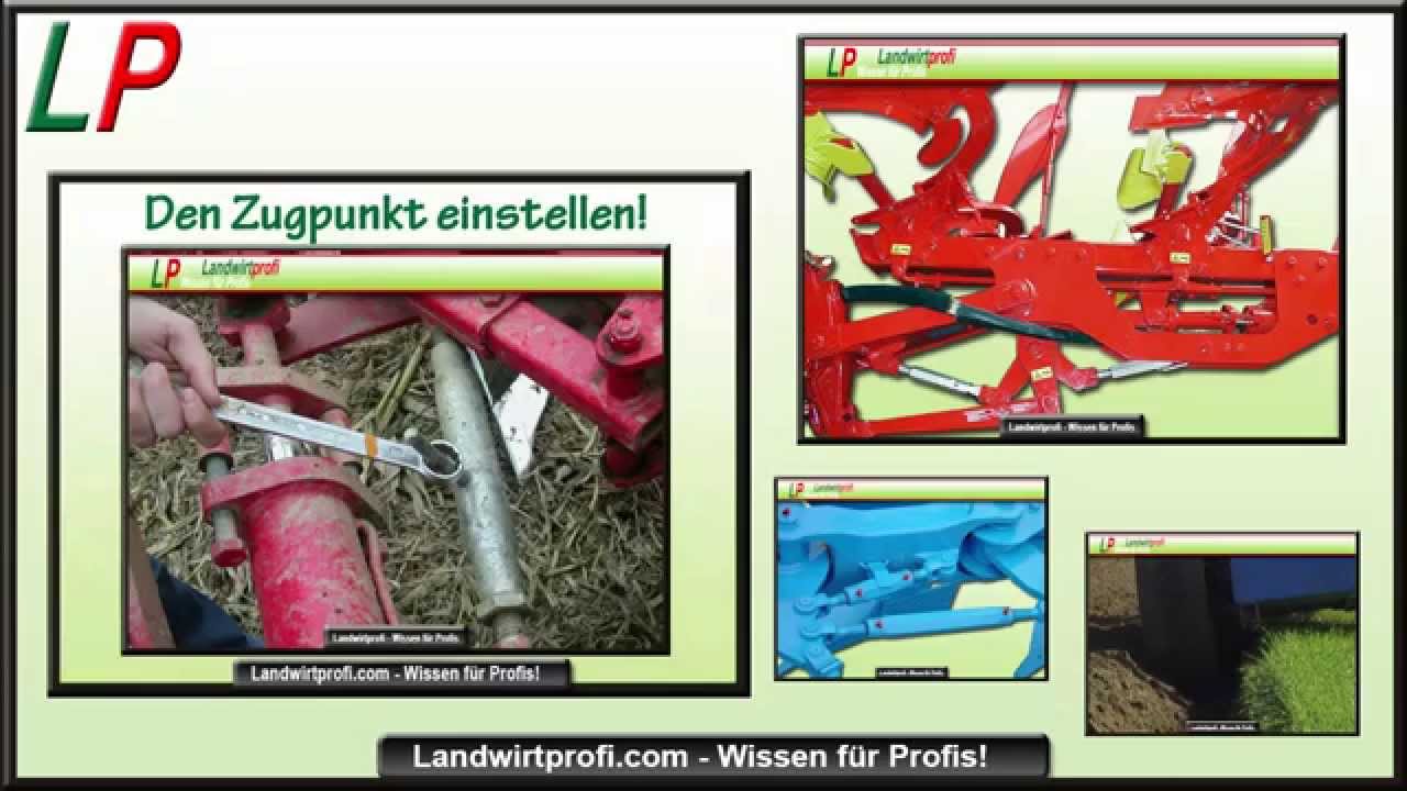 Den Pflug einstellen