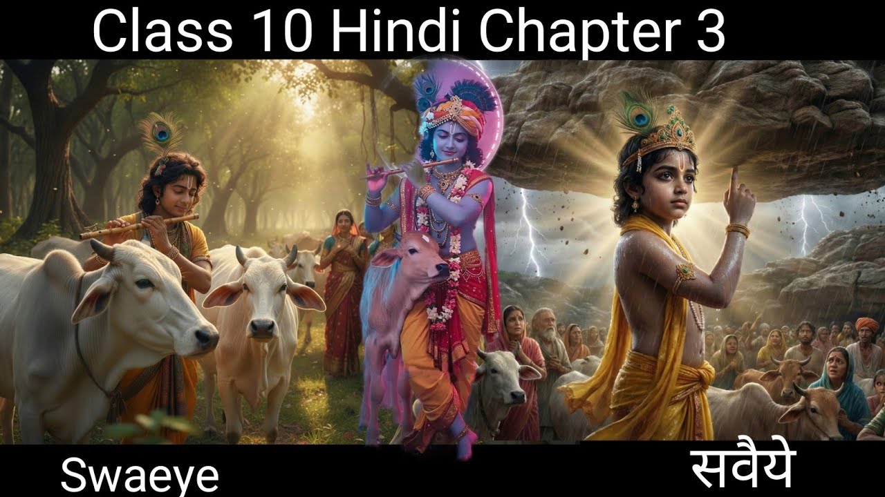 Class 10 Hindi Chapter 3 सवैये | Swaiye (सवैये)  Hindi