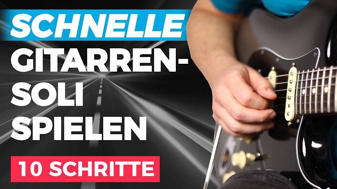 Gitarre schnell spielen - So baust du schnelle Parts ins Solo ein!