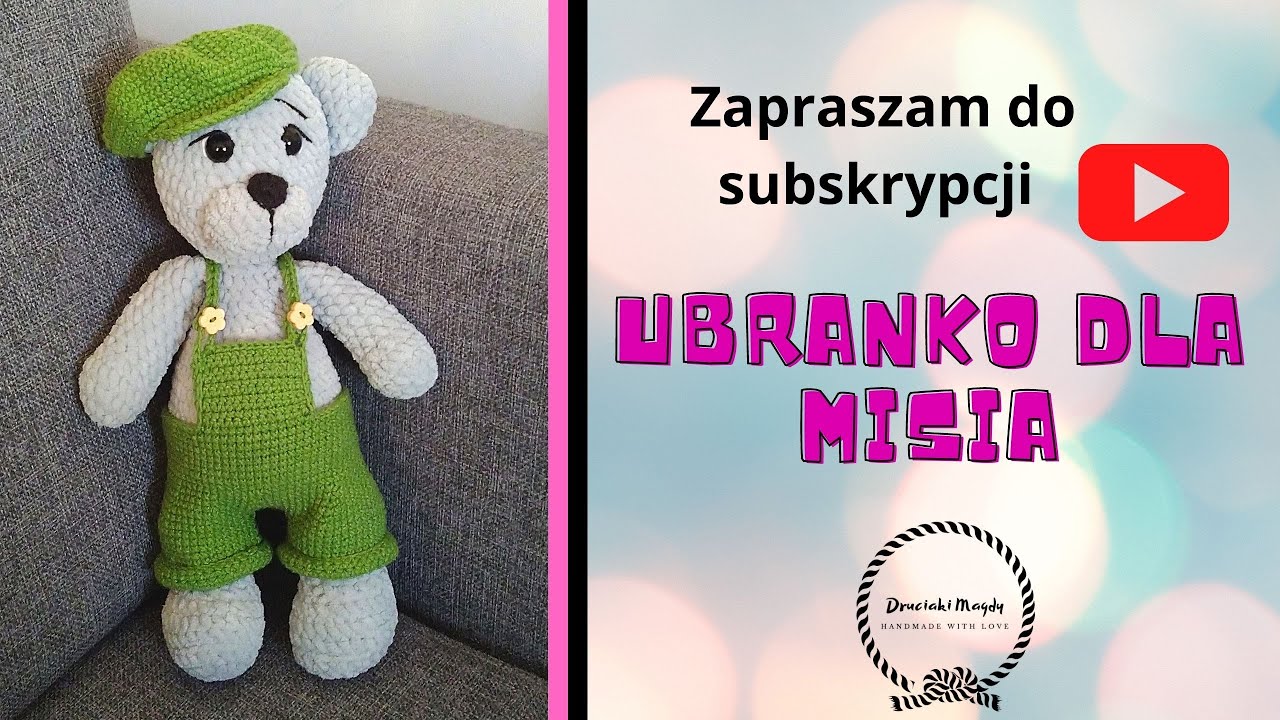Ubranko dla misia na szydełku - Crochet teddy bear clothes