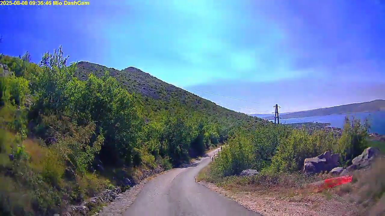 CRO. Starigrad. Kamerka samochodowa