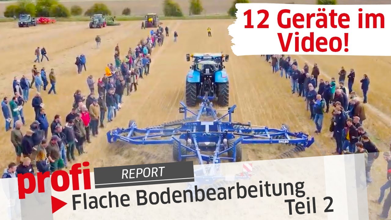 Flache Bodenbearbeitung - 12 Geräte im Video! | Teil 2 |