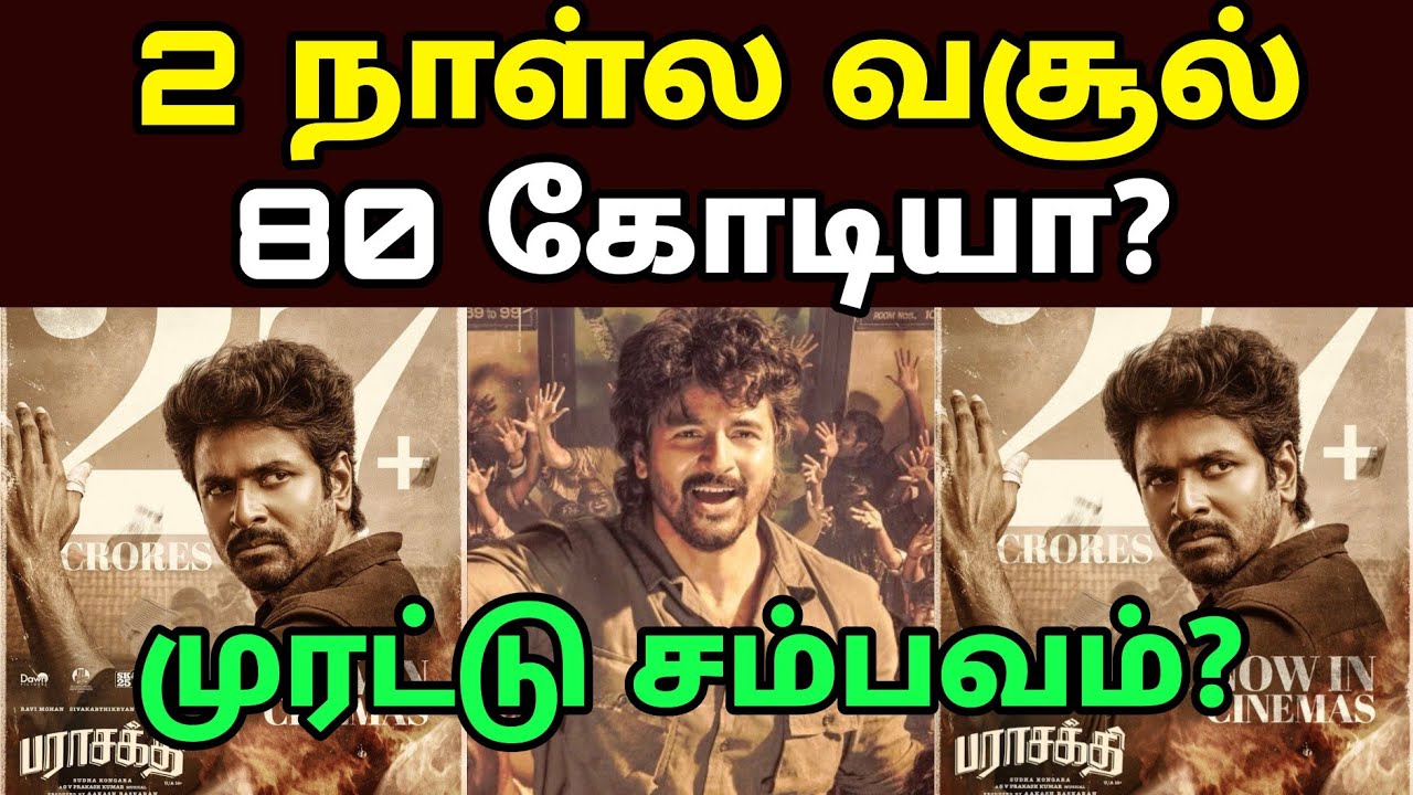 Rajasaab vs Parasakthi 2nd Day Box Office Collection | Worldwide