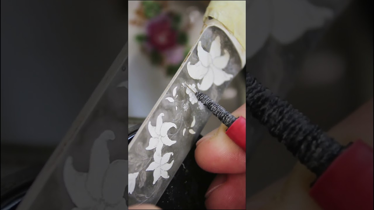 ⚒️ Hand-Etched Steel Knife 👉 Full Video ↗  