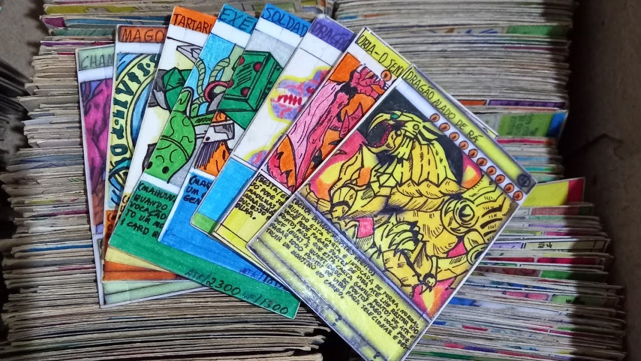 Cards de yugioh feito a mão