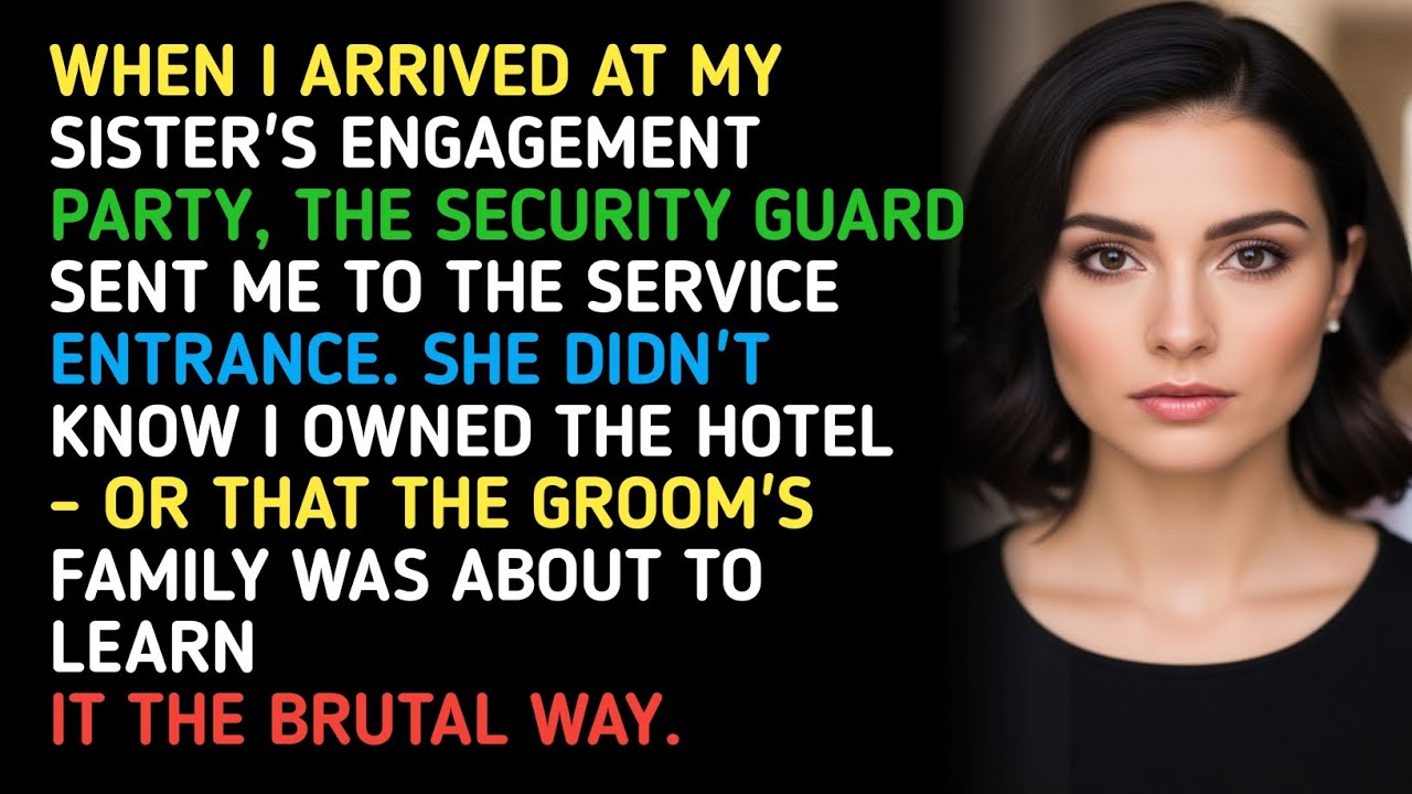 WHEN I ARRIVED AT MY SISTER'S ENGAGEMENT PARTY, THE SECURITY GUARD SENT ME TO THE SERVICE... 