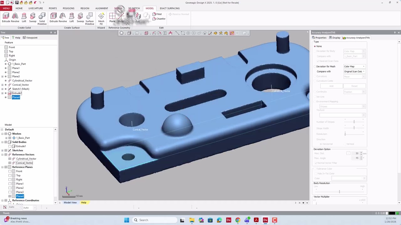 04 Extrude, Revolve & Solid Primitives | Geomagic Design X Go Training