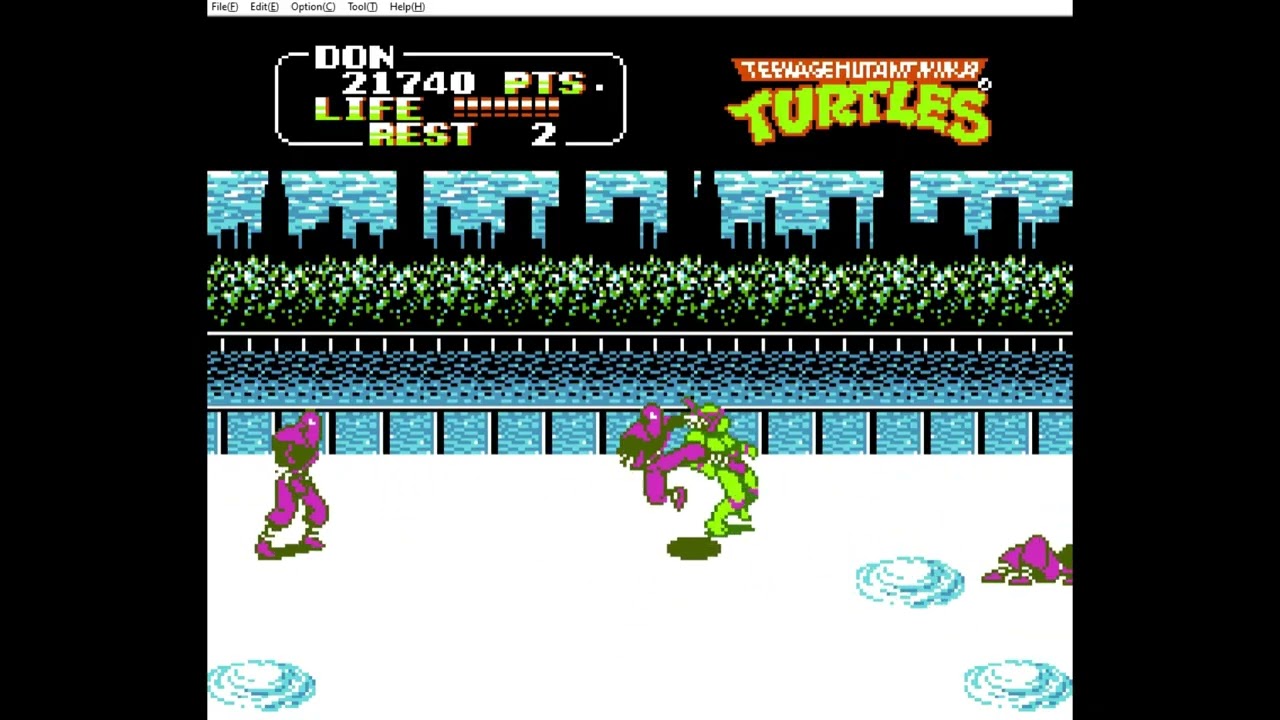 (FC/NES) Teenage Mutant Ninja Turtles 2 - Let's see how far i can play -