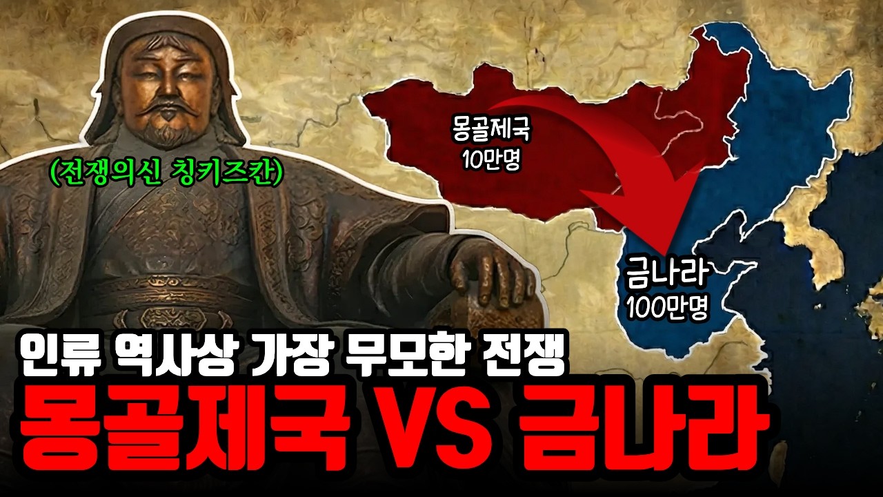 10만 VS 100만! 몽골제국의 금나라 정복전쟁 몰아보기