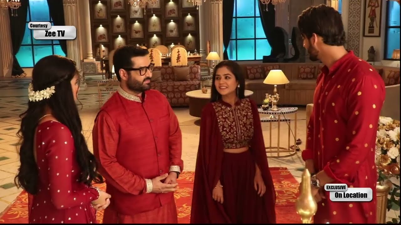 Saru Today Episode On Location : Ved congratulates Saru, behind the scenes