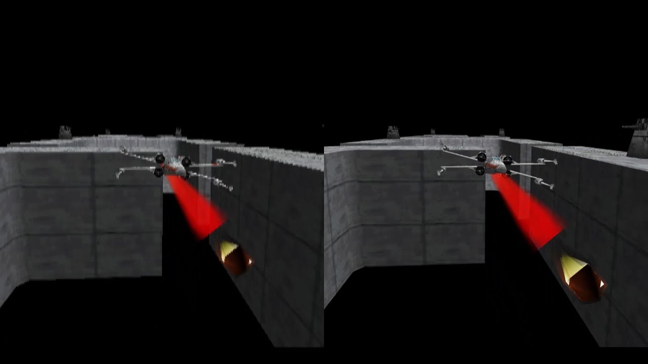 Rogue Squadron 64 Upscaled 480 vs 1080 - RetroArch + mupen64plus-next