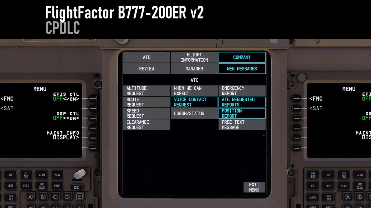 FlightFactor B777-200ER v2 | CPDLC | X-Plained