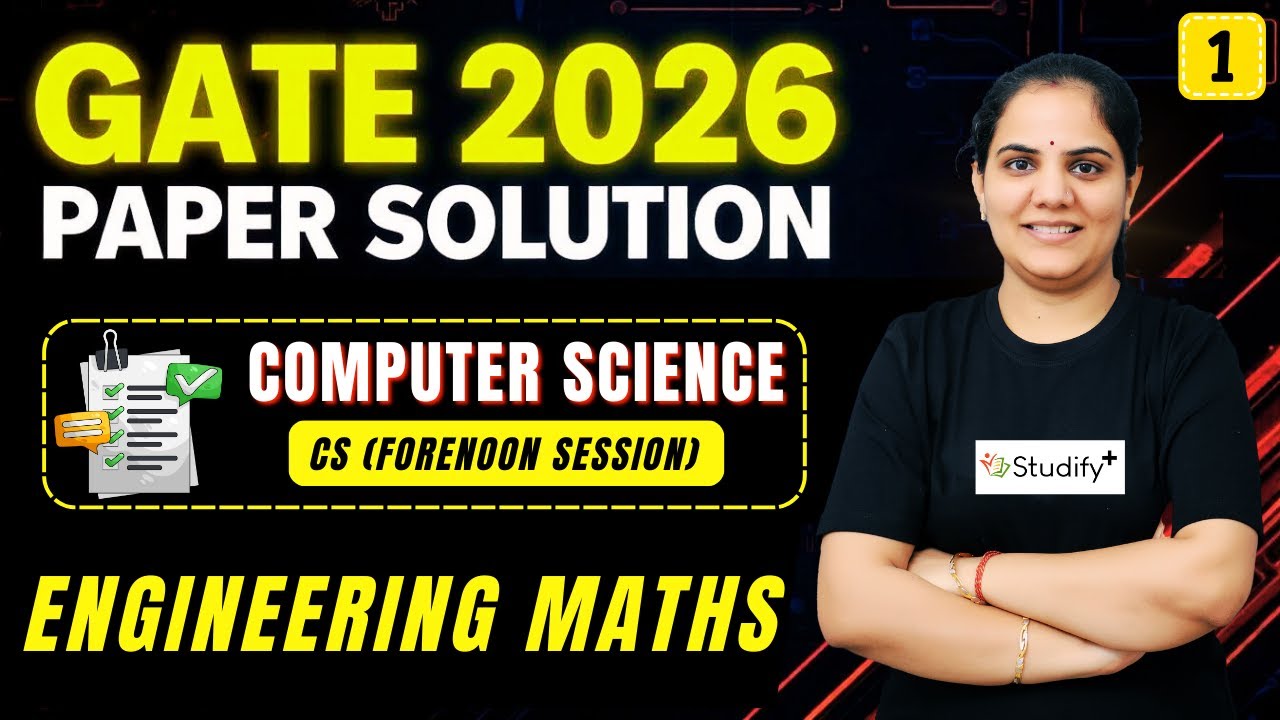 GATE 2026 Paper Solution | Engineering Maths | Computer Science (CS-1) | Priyanka Ma&rsquo;am