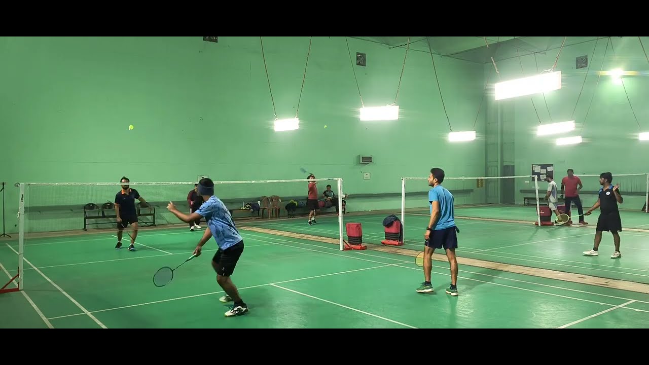 (1145) Pro Player & Ayush vs. Atin & Abhishek (Fighters) Men's #badminton #doubles #iitroorkee #iitr