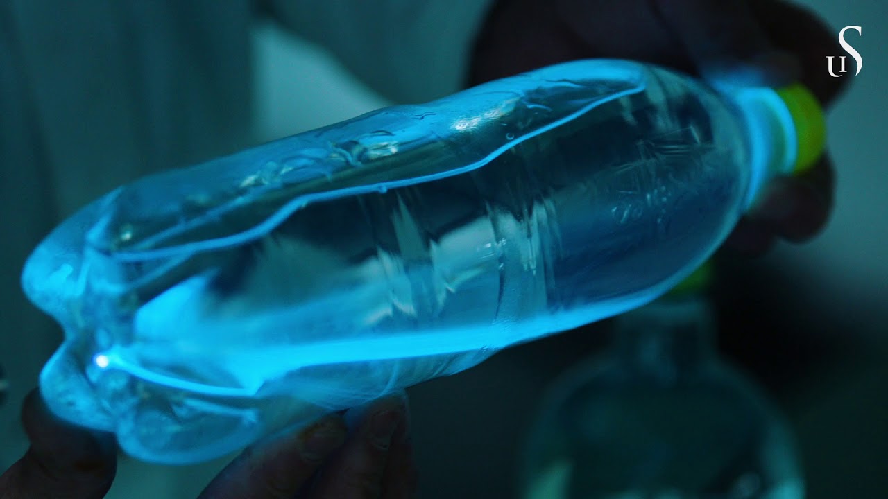 5. Visste du at du kan tegne med en blå laser på UV-maling?