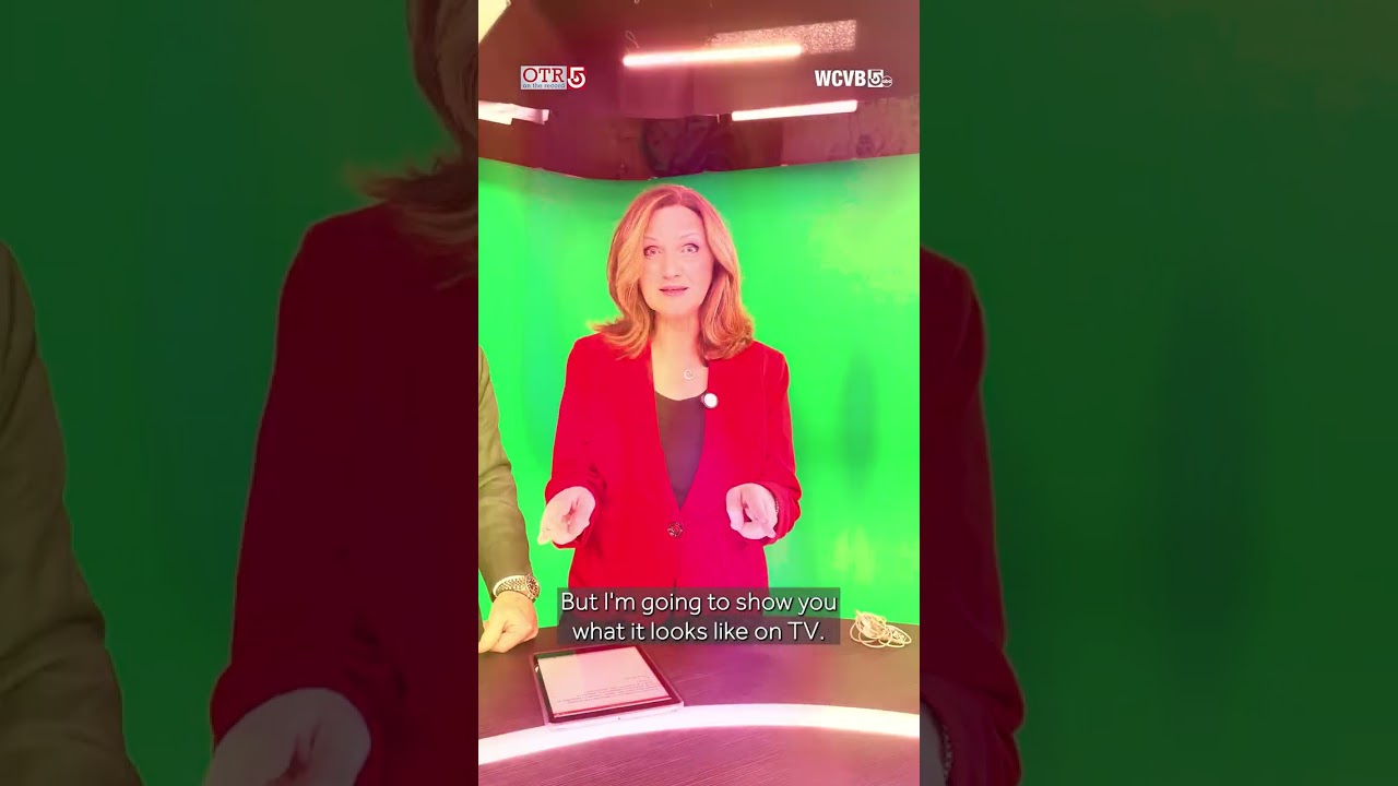 What does a virtual news set look like?