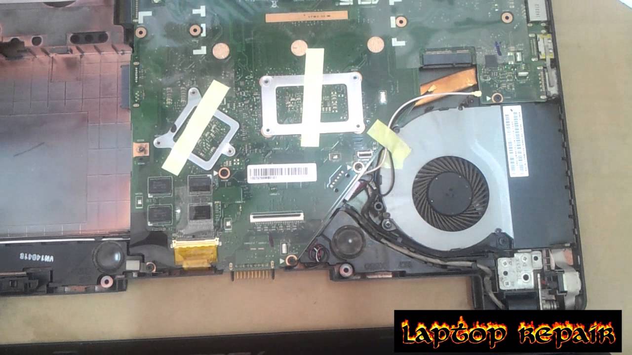 ASUS X550LC Disassembly and fan cleaning laptop repair