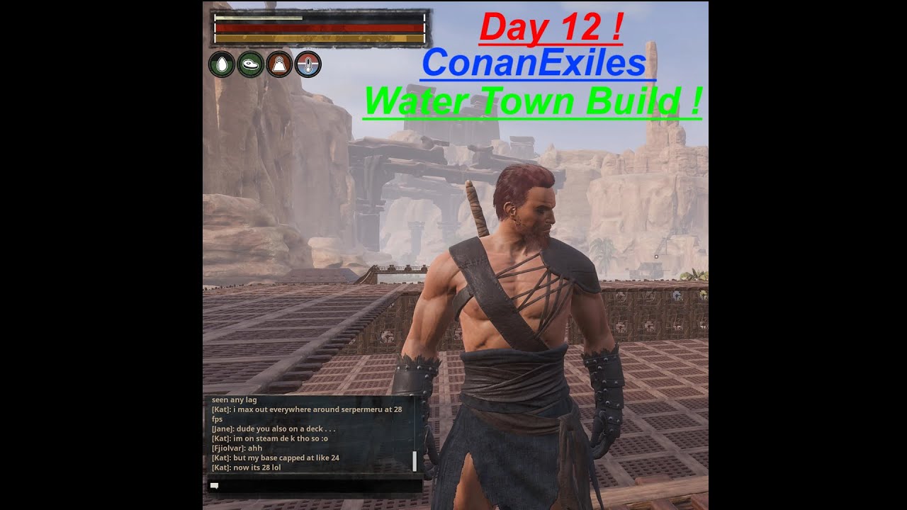 Conan Exiles Day 12 Water Town build