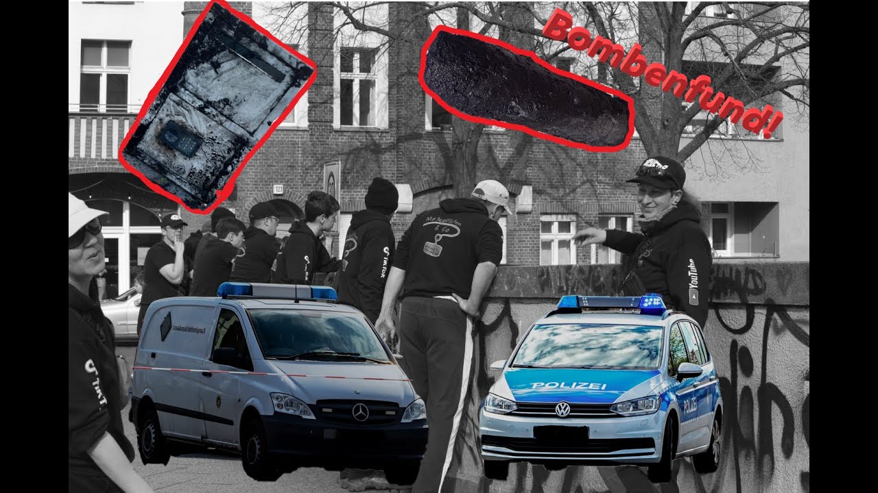 POLIZEIEINSATZ wegen BOMBE und TRESOR! MaScottchen & Co Magnetfischen in Berlin mit Gebrüder Lange!