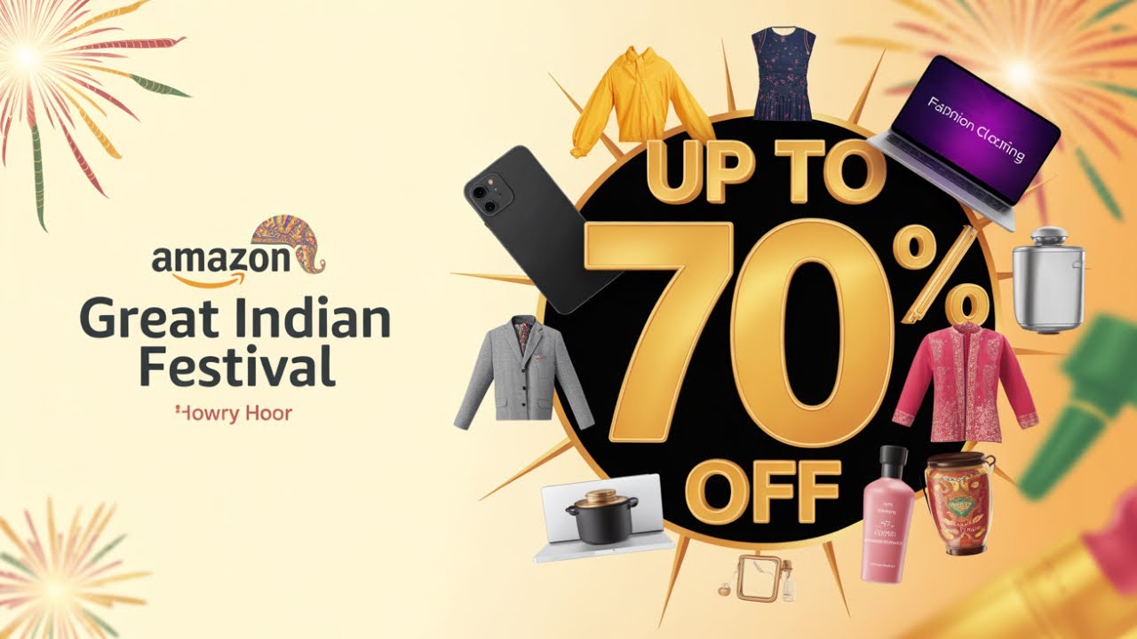 Amazon Great Indian Festival 2025 | Biggest Offers, Bank Discounts & Early Deals