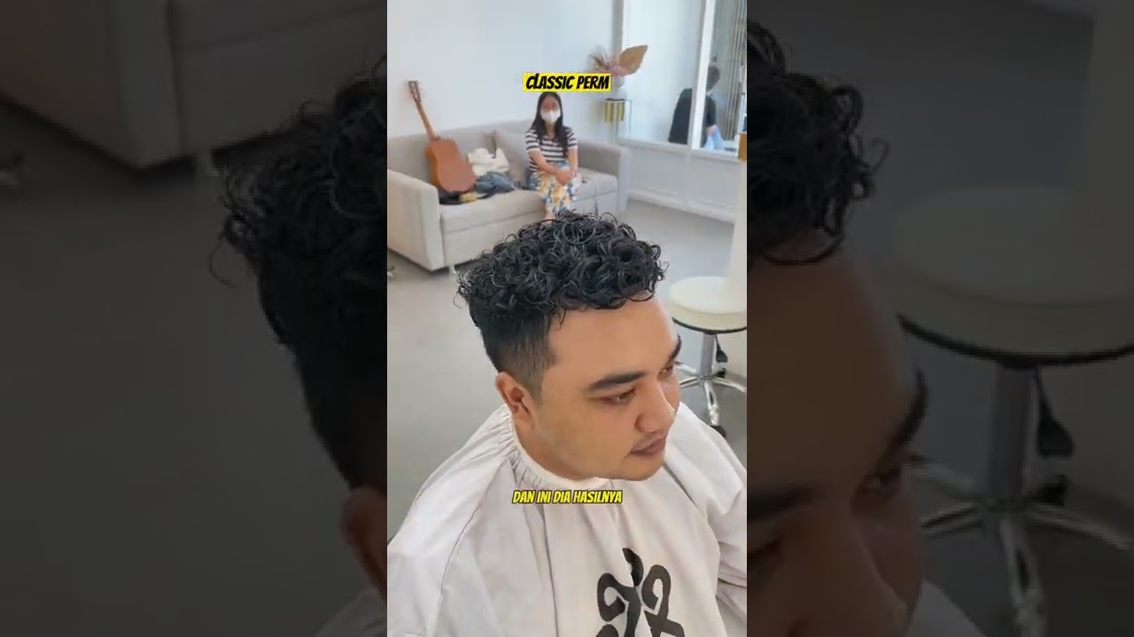 rambut keriting di keritingin | hair perm
