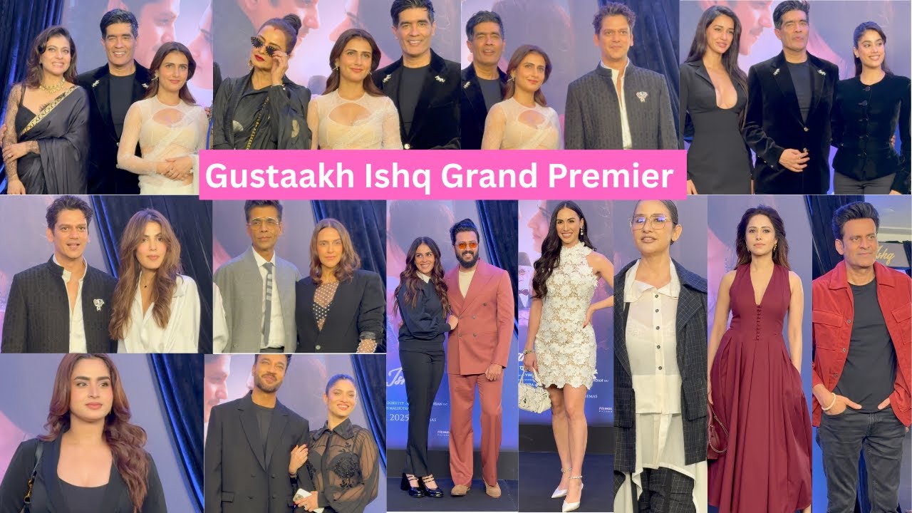 Gustaakh Ishq Grand Film Premier Vijay Varma Fatima Sana Shaikh Manish Malhotra #bollywood