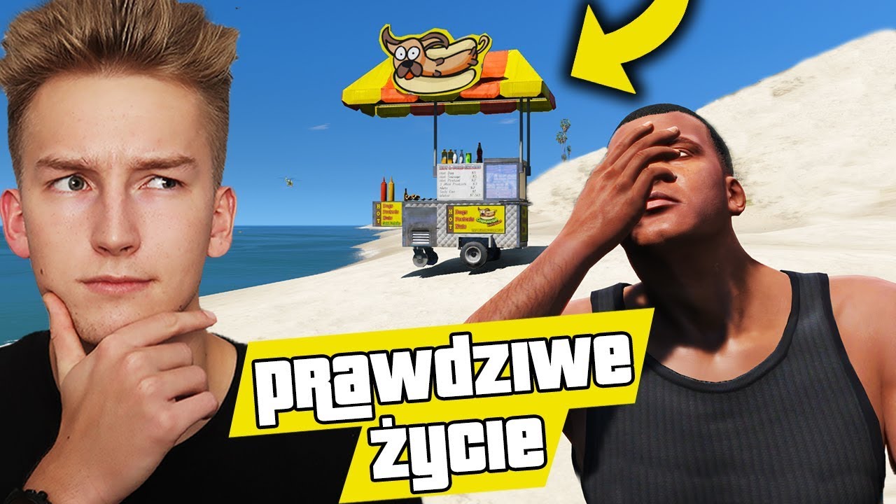 GTA V PRAWDZIWE ŻYCIE #1 Sprzedawca Hot Dogów! 🌭