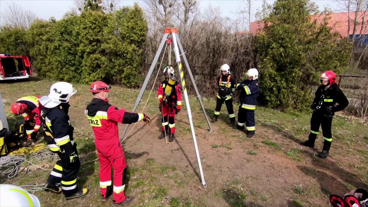 Ćwiczenia z ratownictwa wysokościowego - KW PSP Opole