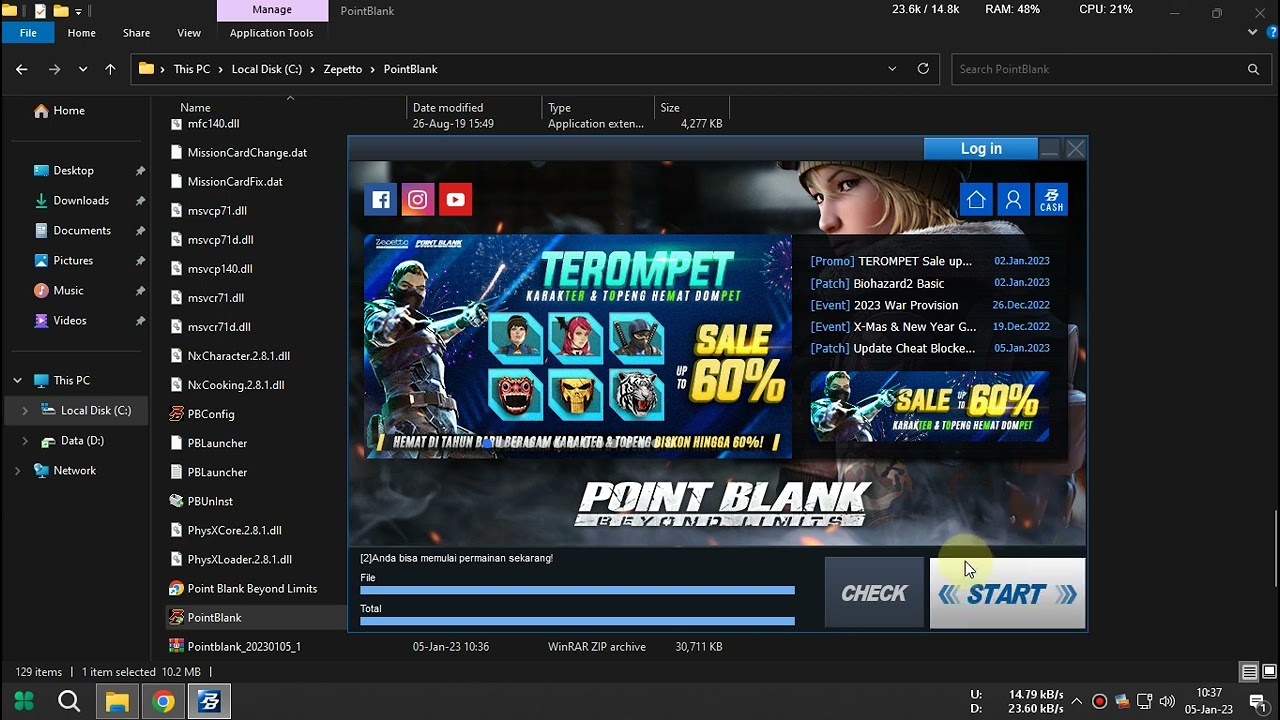 Fix Update Slow download point blank ID