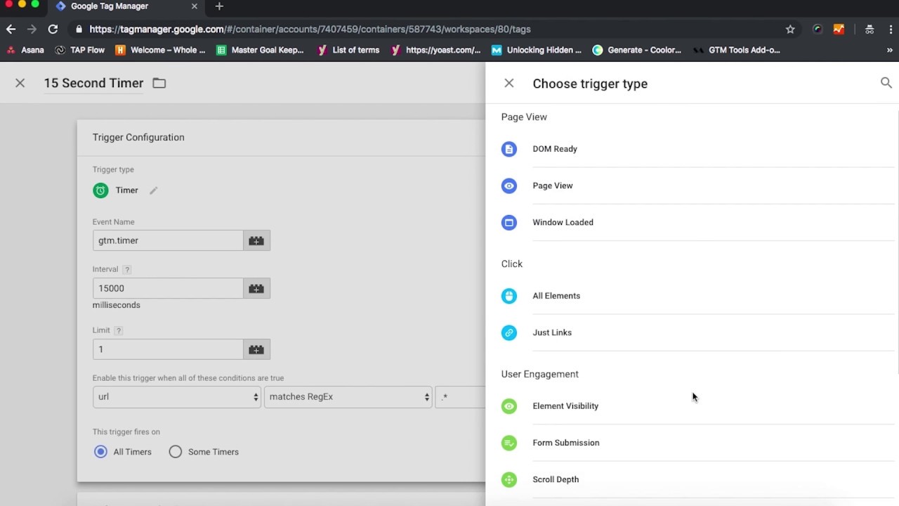 Building a Time Trigger in Google Tag Manager