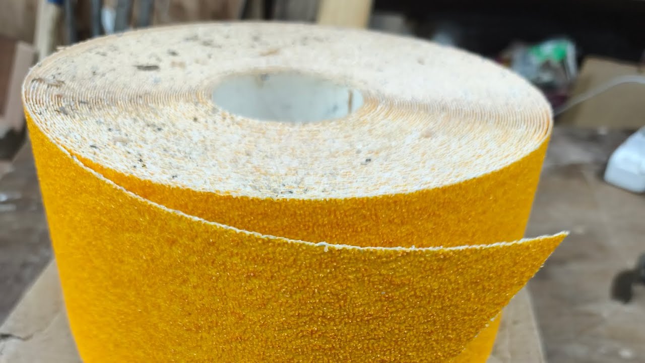   Step by Step DIY Belt Sander Sandpaper Join | cómo pegar lija para lijadora de banda #woodworking 