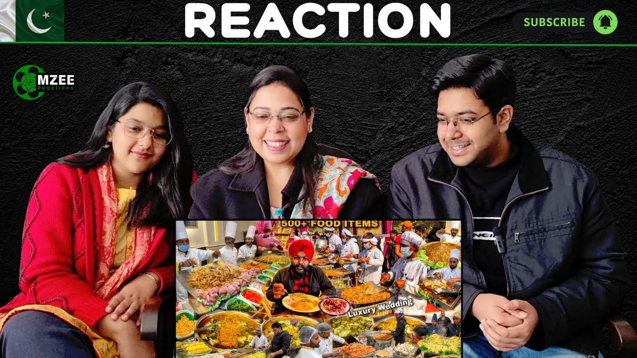 600+ Food Items | A luxury Wedding in Indian Punjab | Reaction!
