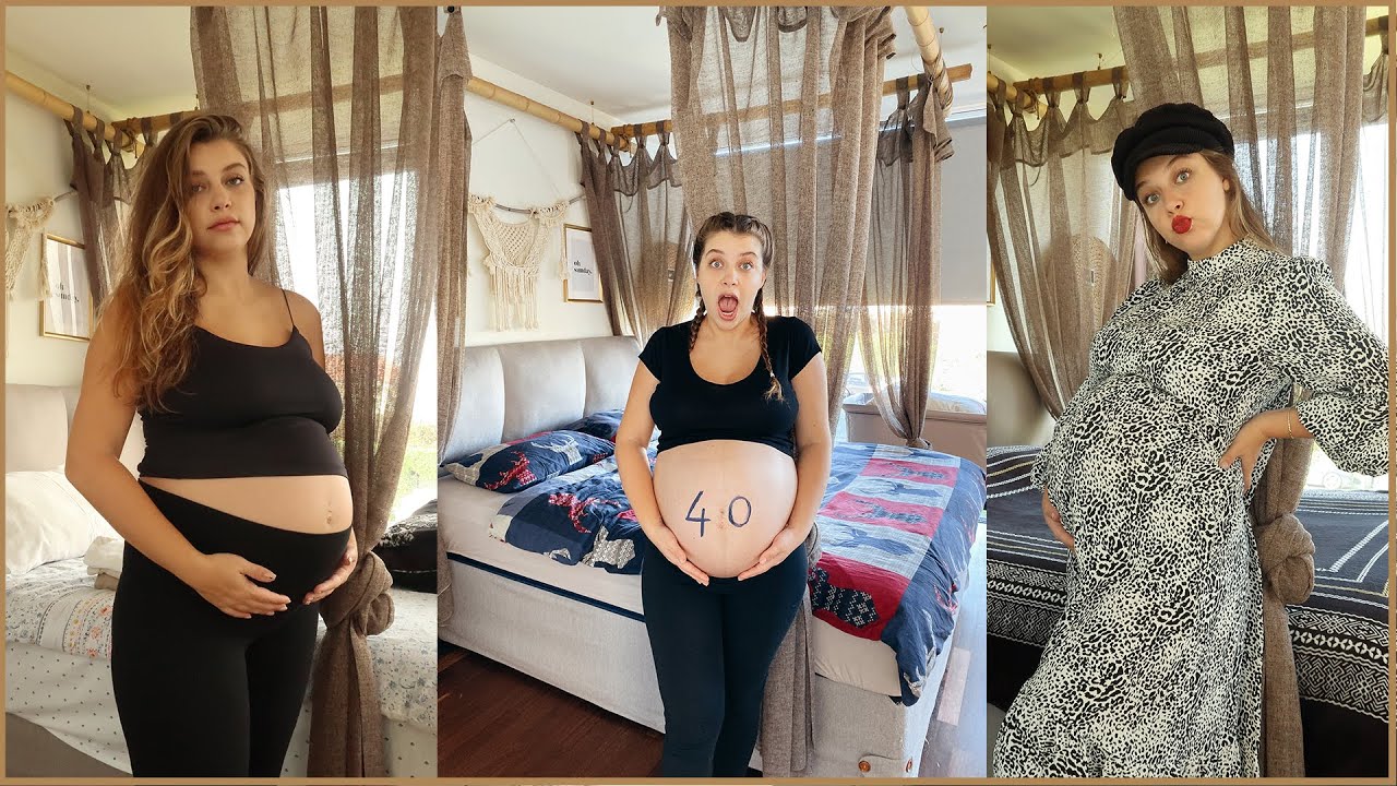 PREGNANCY TRANSFORMATION |❤️ Hafta Hafta karnımın büyümesi! Tam 40 hafta!😳