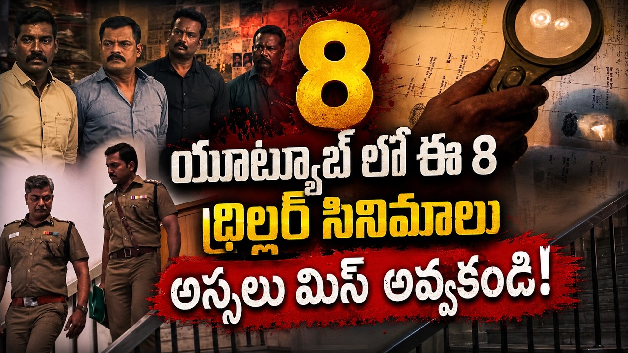 Thriller Movies | 8 Best Underrated Thriller Movies In Telugu On Youtube | New Thriller Movies.