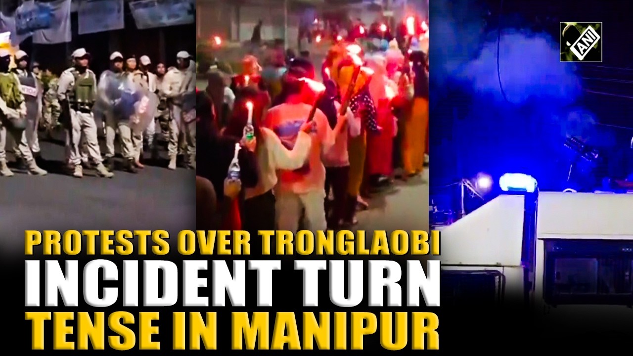 Protest in Manipur turned tense, security personnel uses tear gas to disperse crowd